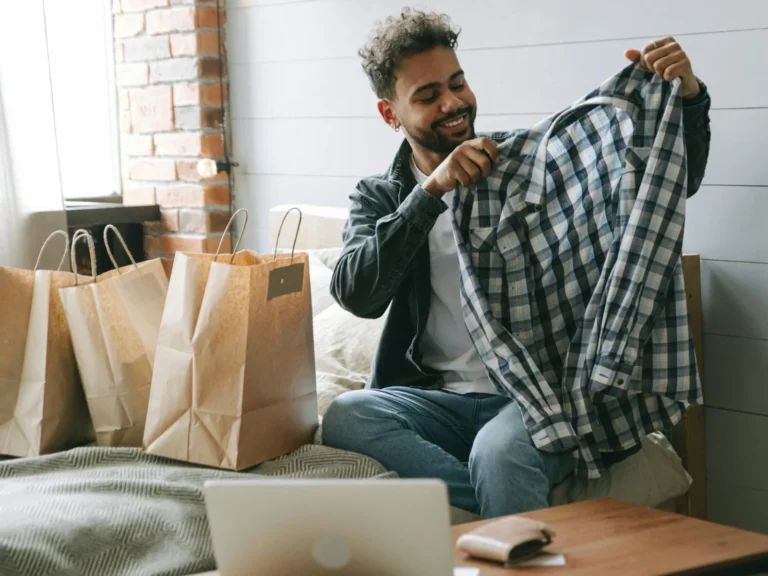 Loyal customer happy about package from brand he trust